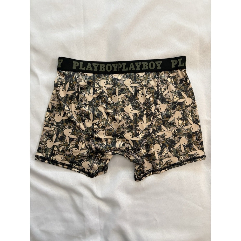 NEW PLAYBOY Boxers Playboy Boxer Briefs Mens Large Multicolor Playboy Bunny - Picture 6 of 6